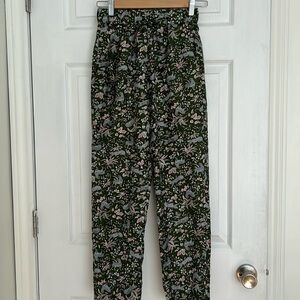 Jcrew silky patterned pants